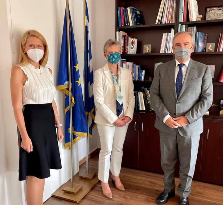 Ο Νίκος Παπαθανάσης, Αναπληρωτής Υπουργός Ανάπτυξης και Επενδύσεων, είχε συνάντηση εργασίας με την  Ευρωπαϊκή Τράπεζα Ανασυγκρότησης και Ανάπτυξης