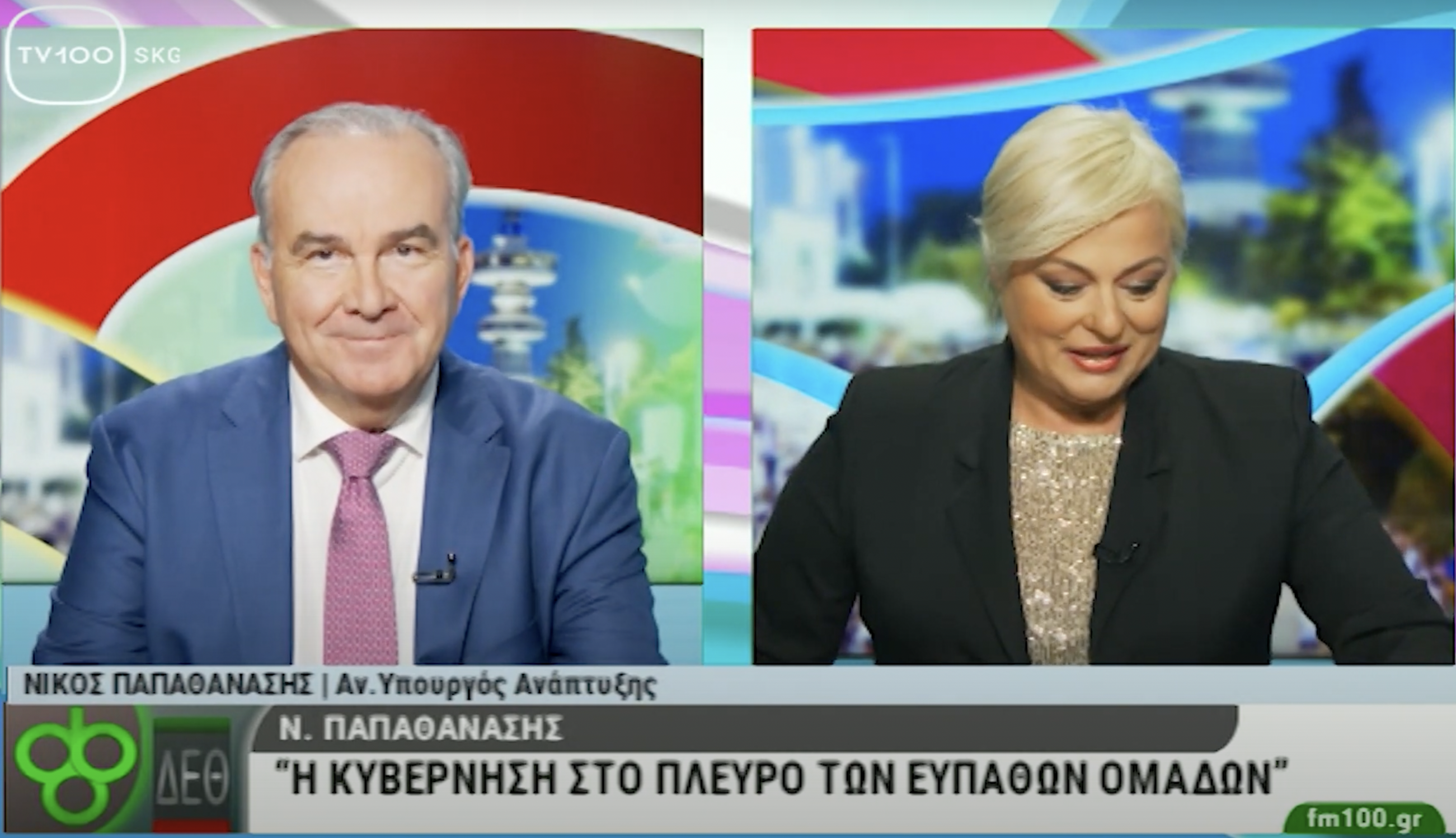 Συνέντευξη στο TV 100 Θεσσαλονίκης