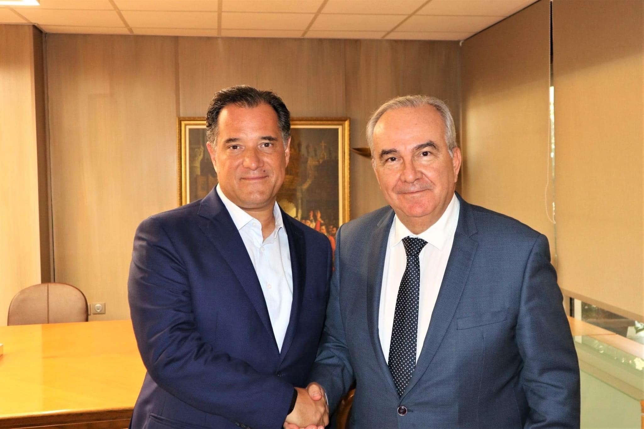 Συνάντηση με τον Υπουργό Εργασίας και Κοινωνικής Ασφάλισης κ. Άδωνι Γεωργιάδη