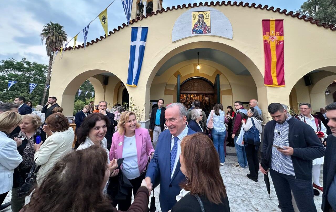 Στον μεθεόρτιο εσπερινό της Αγίας Γλυκερίας, στο Γαλάτσι