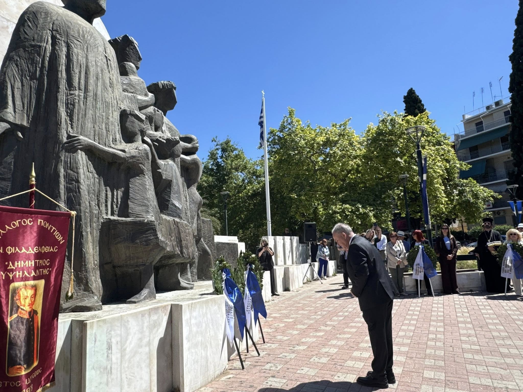 Στις εκδηλώσεις μνήμης των θυμάτων της Γενοκτονίας του Ποντιακού Ελληνισμού, στη Νέα Φιλαδέλφεια