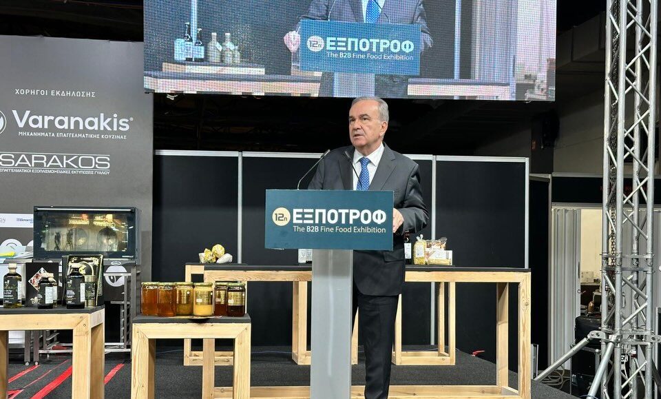 Η αγροδιατροφική οικονομία αποτελεί στρατηγικό πυλώνα ανάπτυξης για τη χώρα. Στα εγκαίνια της 12ης ΕΞΠΟΤΡΟΦ