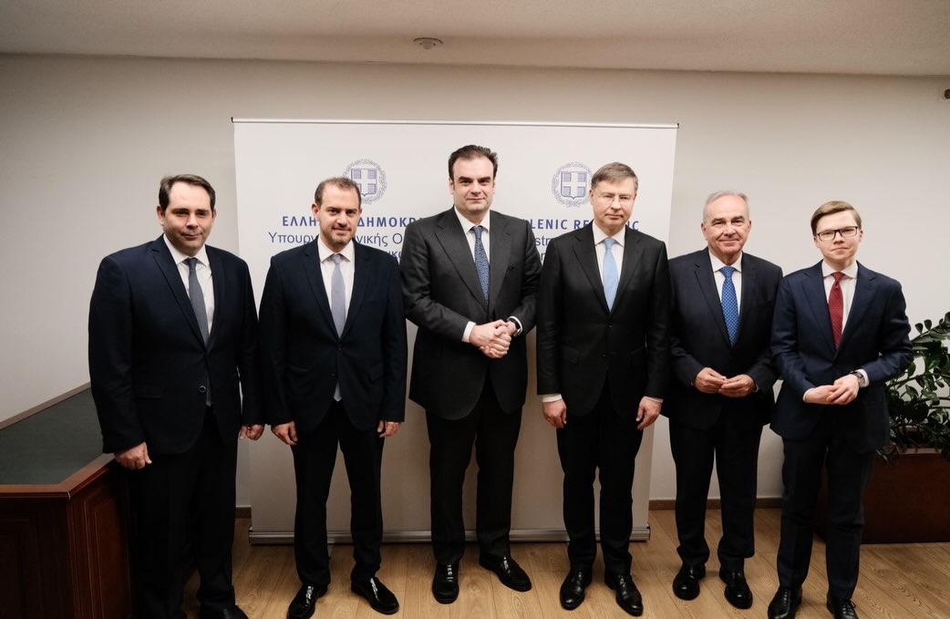 Επίσκεψη του Ευρωπαίου Eπίτροπου για την Οικονομία και την Παραγωγικότητα Valdis Dombrovskis