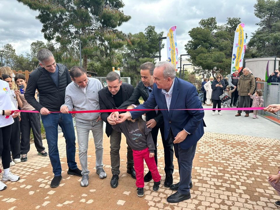 Στα εγκαίνια του Λόφου του Παιδιού στο Γαλάτσι