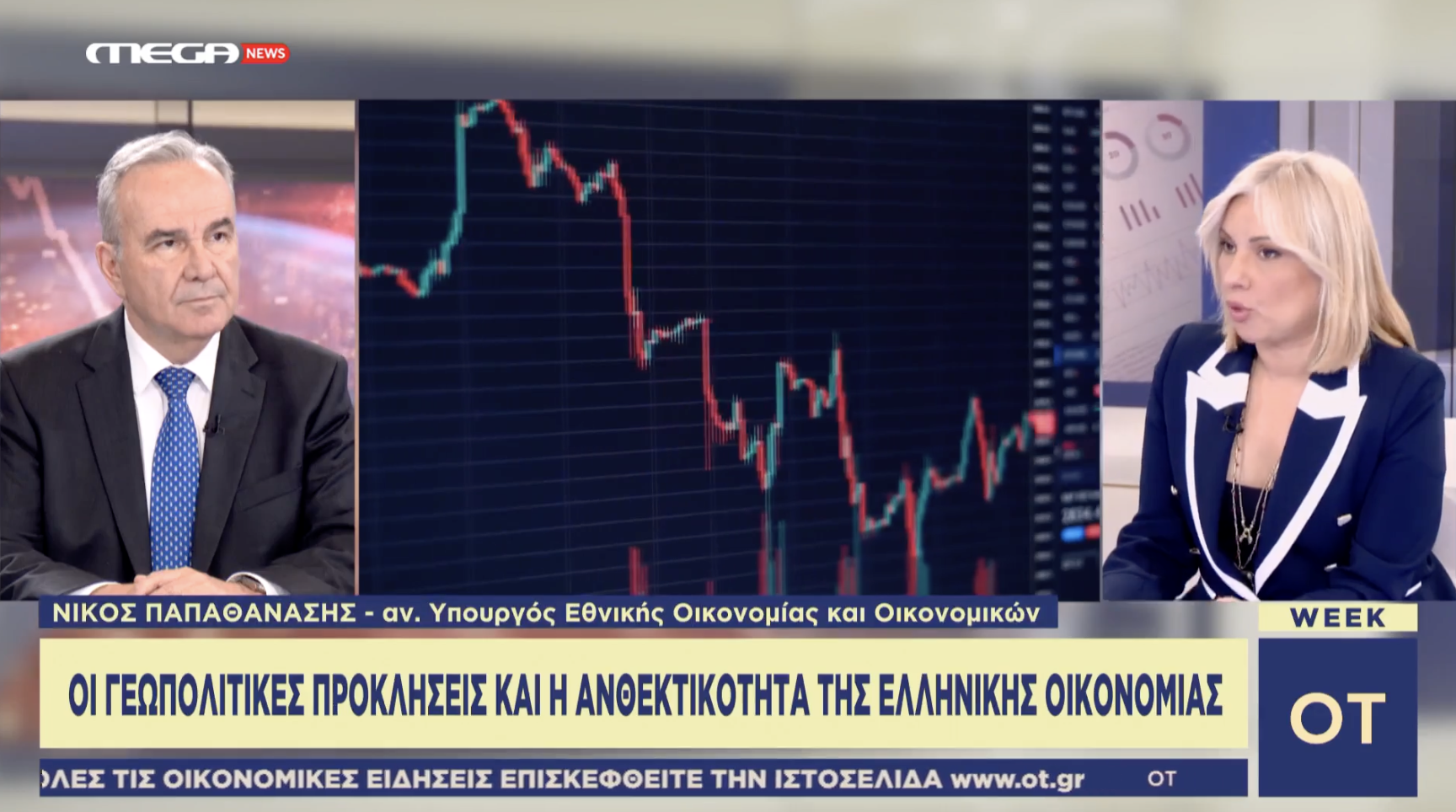 Στην εκπομπή «Οικονομικός Ταχυδρόμος» του Mega News