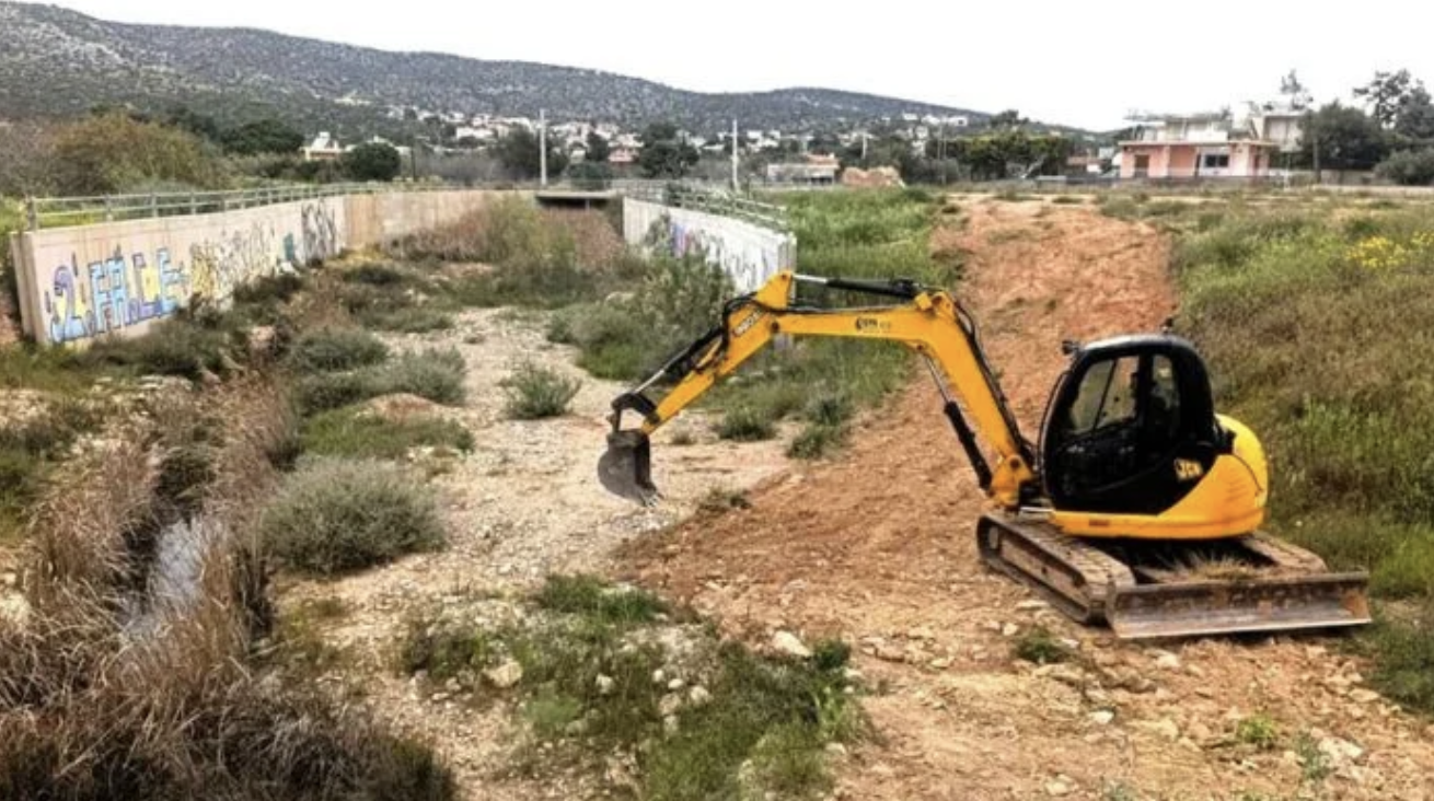 Με πόρους του ΕΣΠΑ η ολοκλήρωση των έργων αντιπλημμυρικής προστασίας στο Ρέμα Ξερέα Δήμου Κρωπίας Αττικής