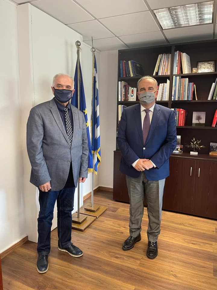 Ο Νίκος Παπαθανάσης, Αναπληρωτής Υπουργός Ανάπτυξης και Επενδύσεων, συναντήθηκε με τον Δήμαρχο της Ιεράς Πόλεως Μεσολογγίου Κώστα Λύρο