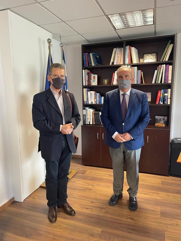 Ο Νίκος Παπαθανάσης, Αναπληρωτής Υπουργός Ανάπτυξης και Επενδύσεων, συναντήθηκε με τον Δήμαρχο Κοζάνης  Λάζαρο Μαλούτα