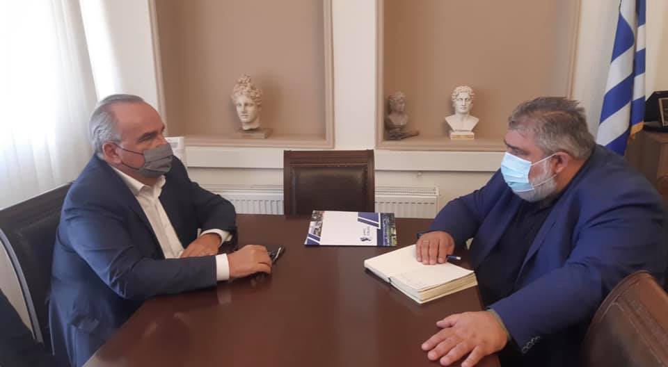 Ο Νίκος Παπαθανάσης, Αναπληρωτής Υπουργός Ανάπτυξης και Επενδύσεων, συναντήθηκε με τον Παναγιώτη Πλακεντά, Δήμαρχο Εορδαίας