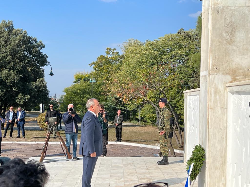 Στη Λάρισα για τον εορτασμό της Εθνικής Επετείου της 28ης Οκτωβρίου 1940